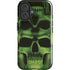 Liquid Blue Green Skulls iPhone 16 Plus Impact Case
